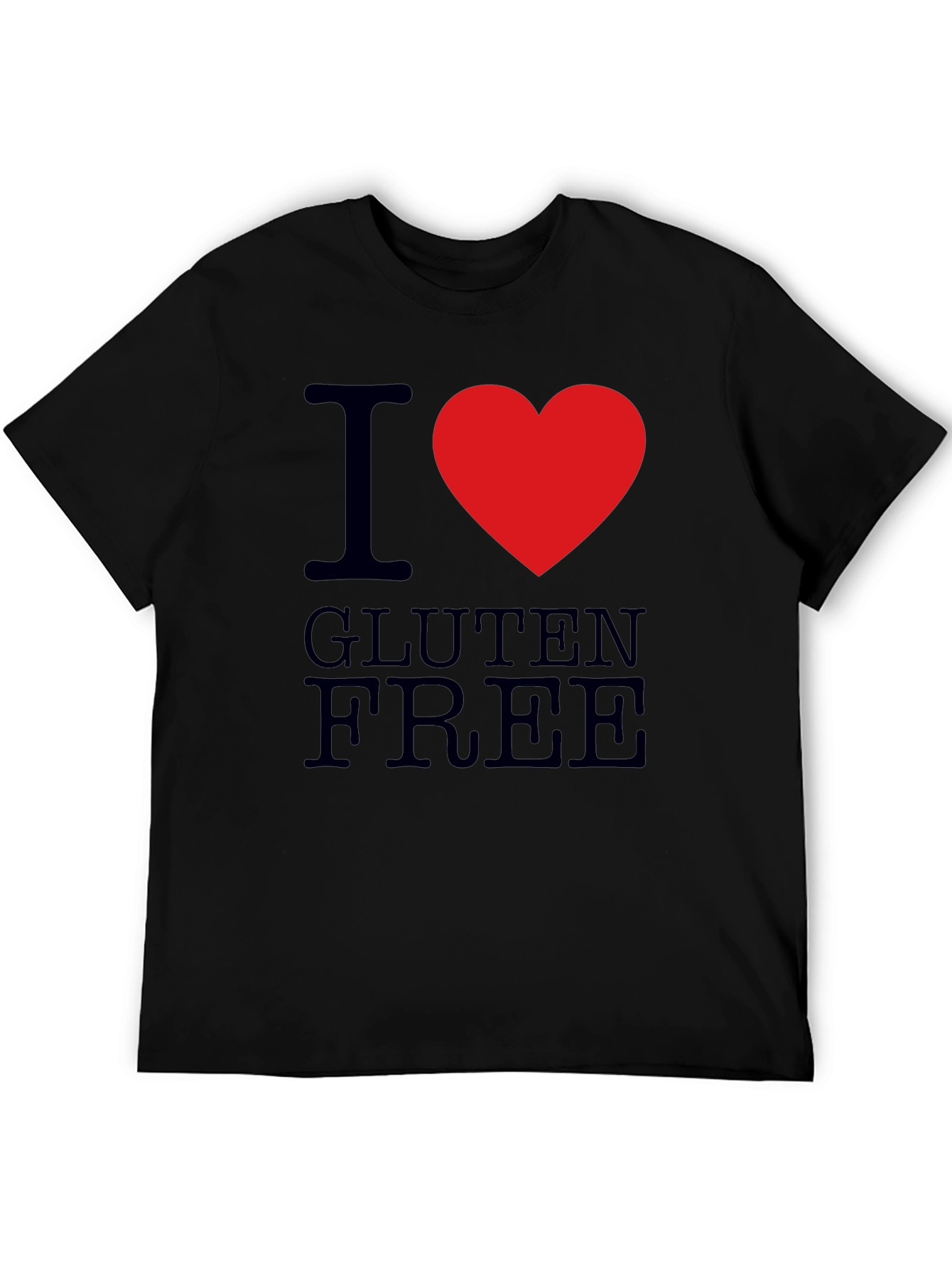 I Heart Gluten Free T-Shirt - Mens Black Tee