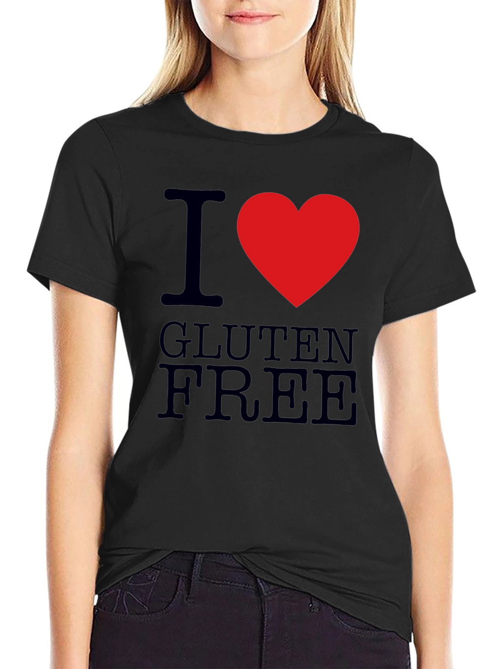 I Heart Gluten Free T-Shirt - Mens Black Tee