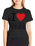 I Heart Gluten Free T-Shirt - Mens Black Tee