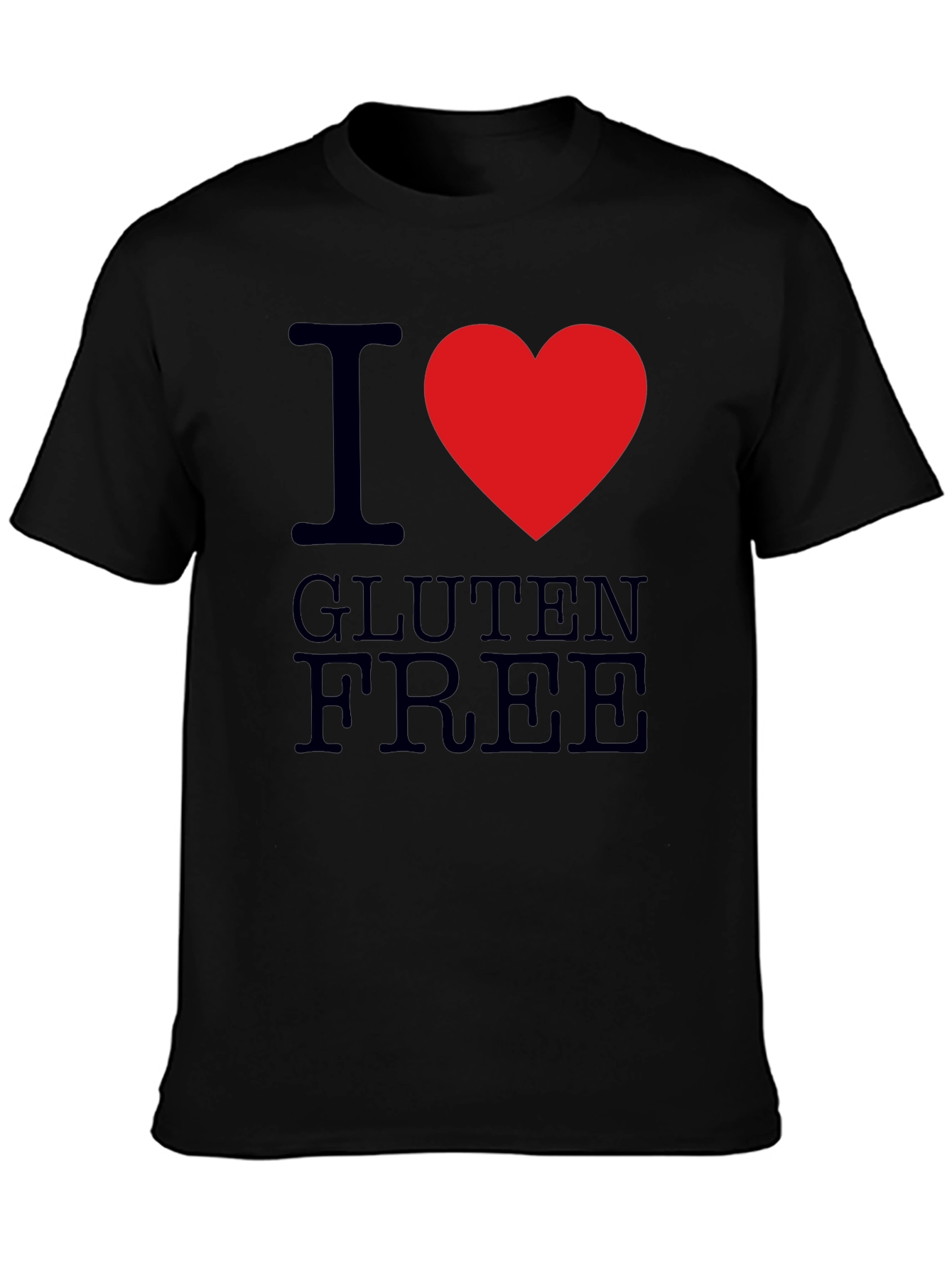 I Heart Gluten Free T-Shirt - Mens Black Tee