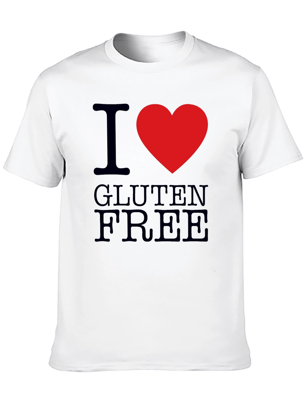 I Heart Gluten Free T-Shirt - Mens Black Tee