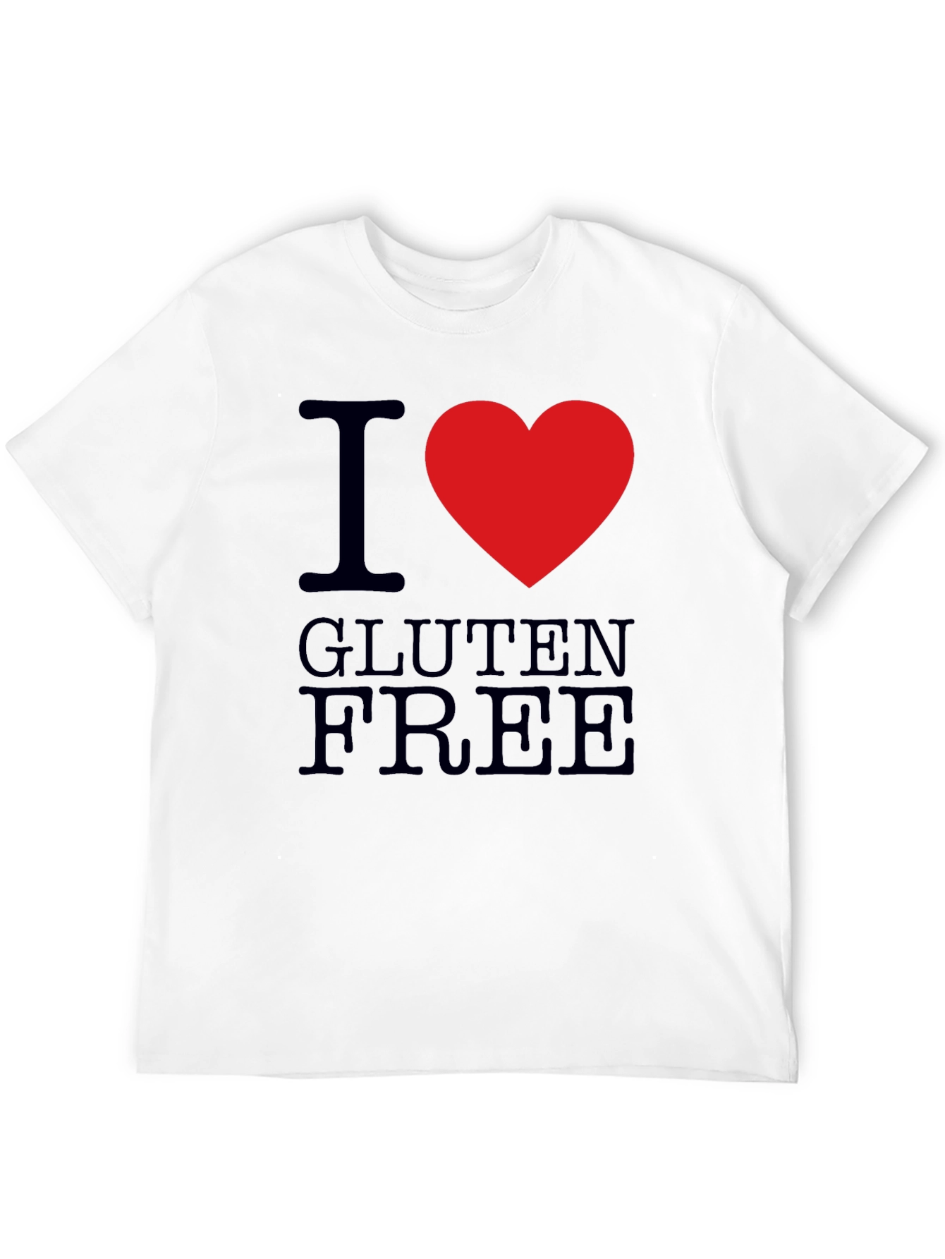 I Heart Gluten Free T-Shirt - Mens Black Tee