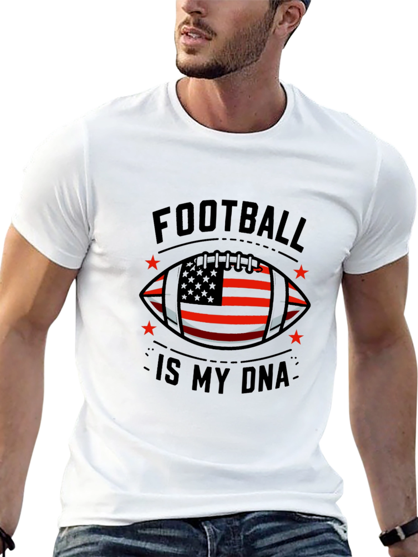 Football Is My DNA Graphic Tee