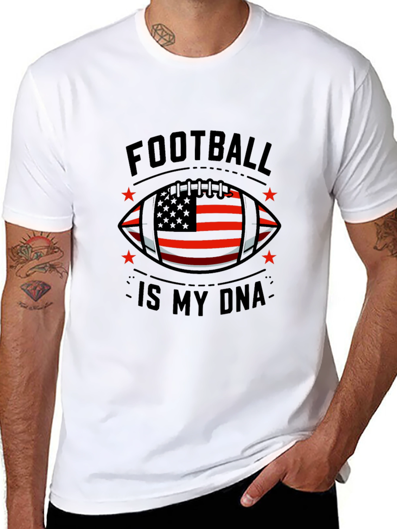 Football Is My DNA Graphic Tee