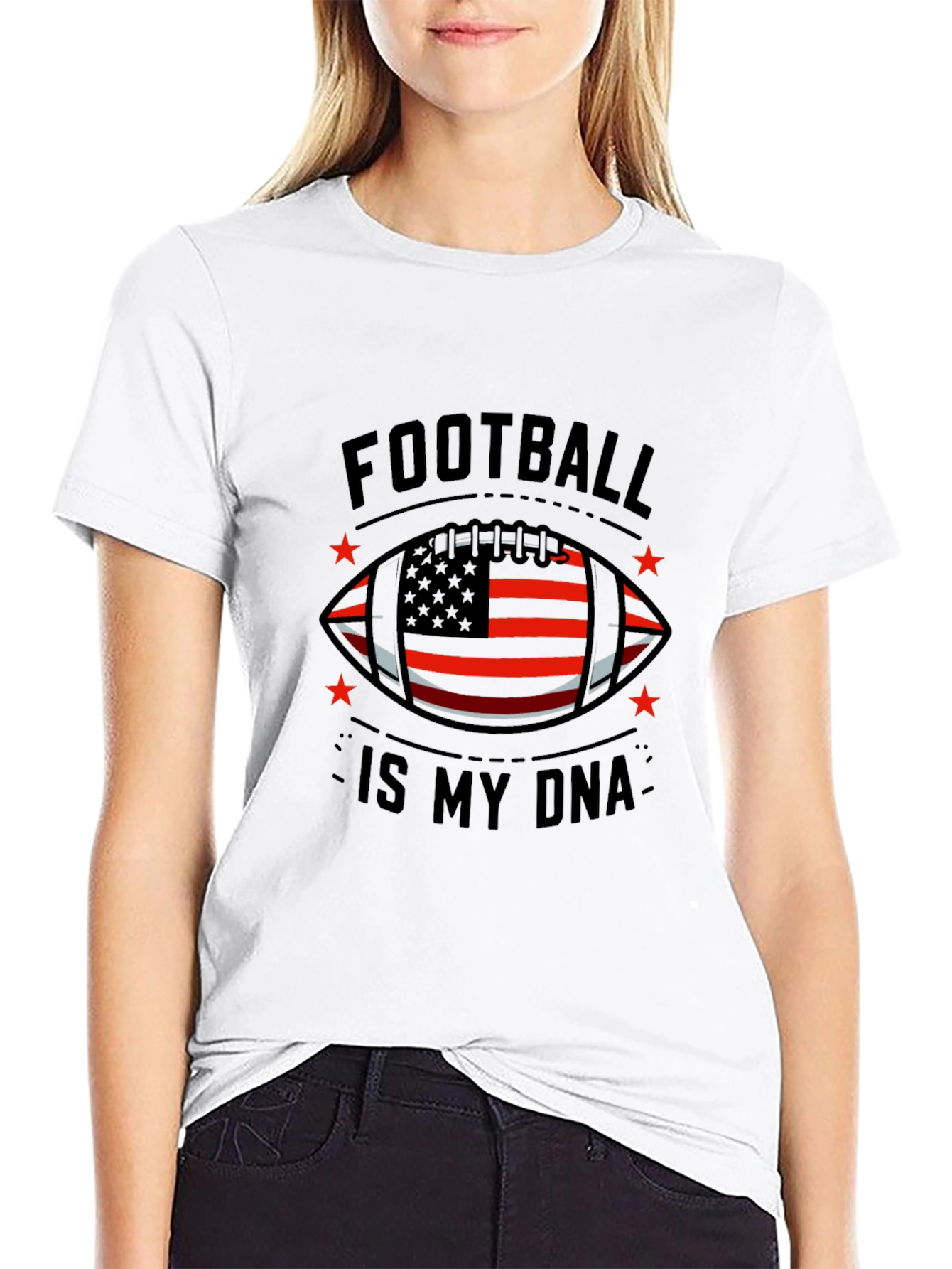 Football Is My DNA Graphic Tee