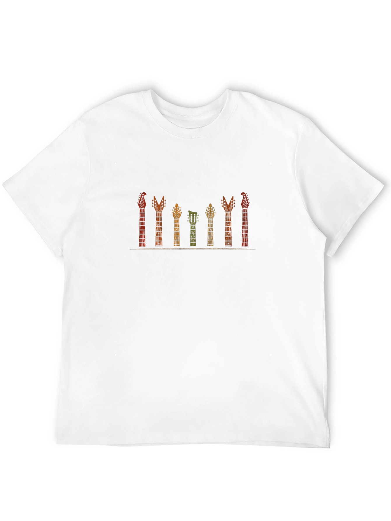 Guitar Headstocks Graphic Tee - Black