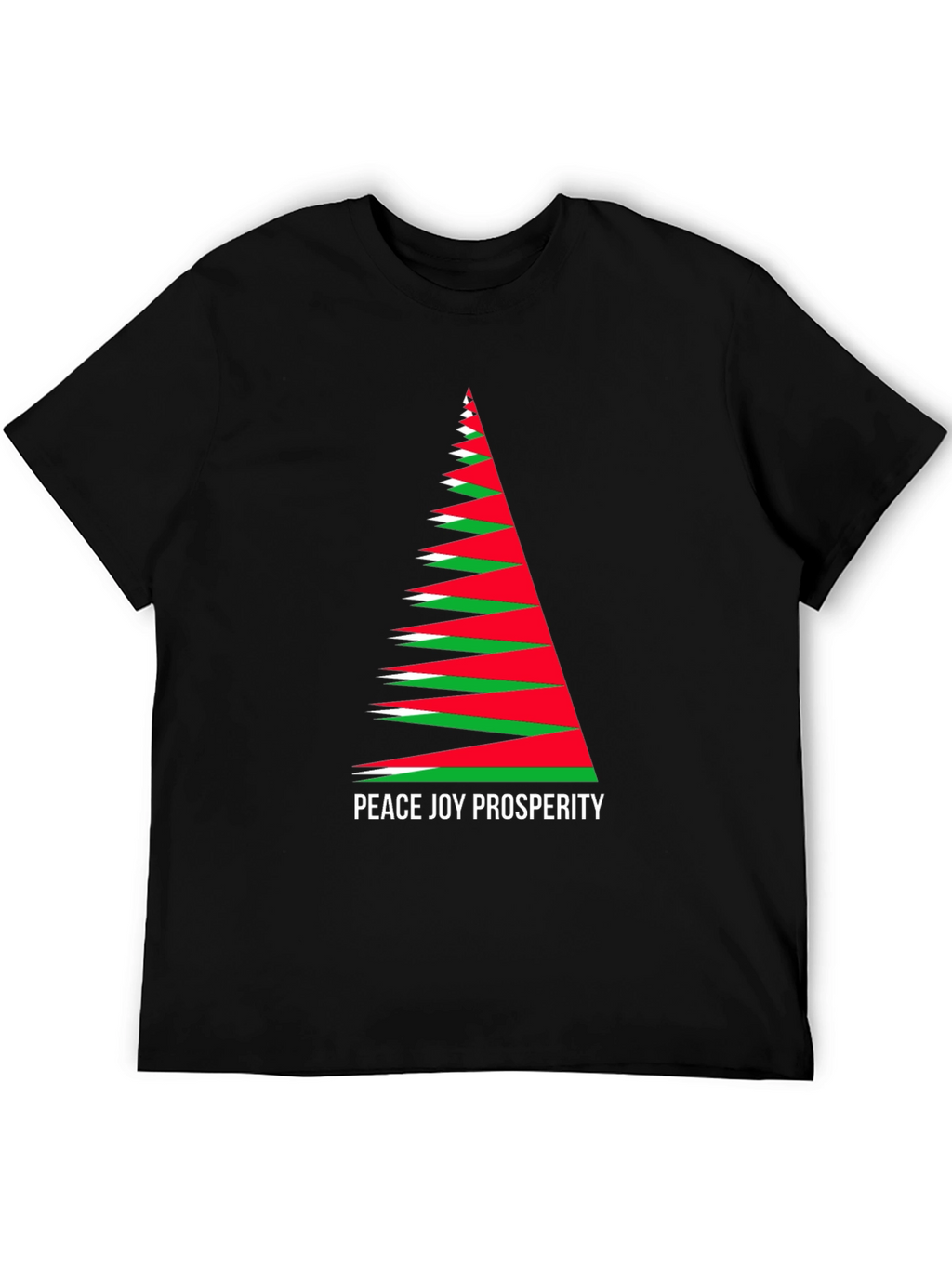 Holiday Peace Joy Prosperity Christmas Tree T-Shirt