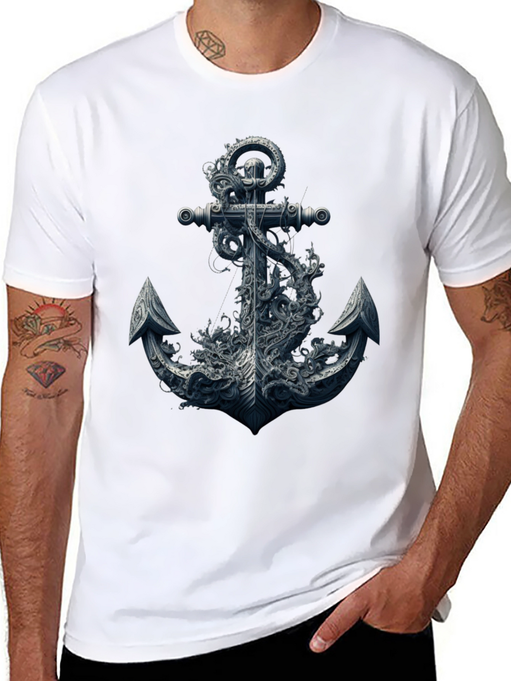 Anchor Kraken Graphic Tee - Black