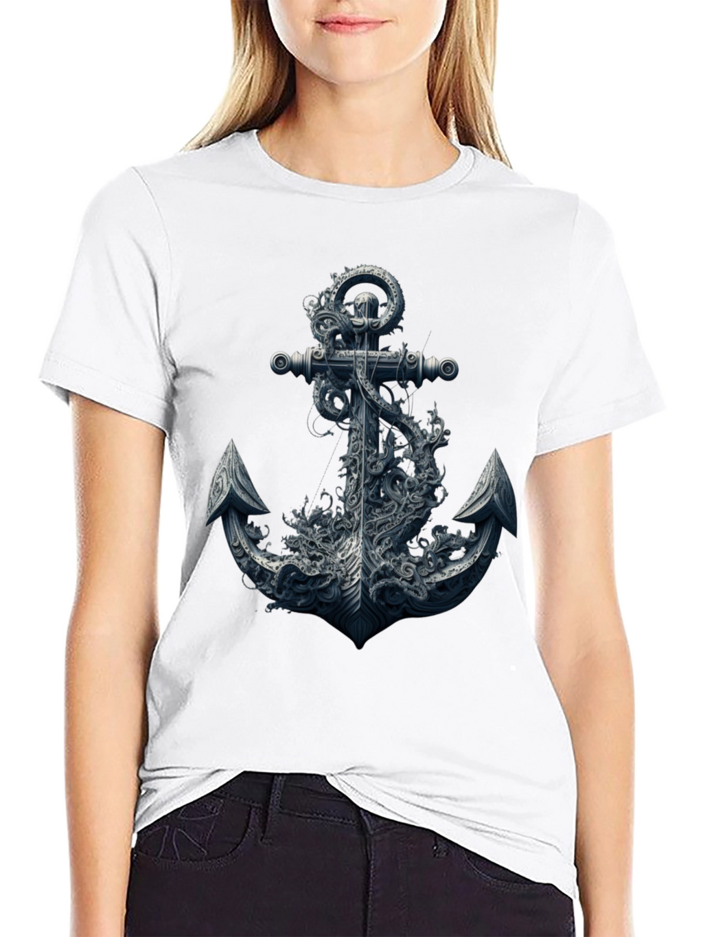 Anchor Kraken Graphic Tee - Black