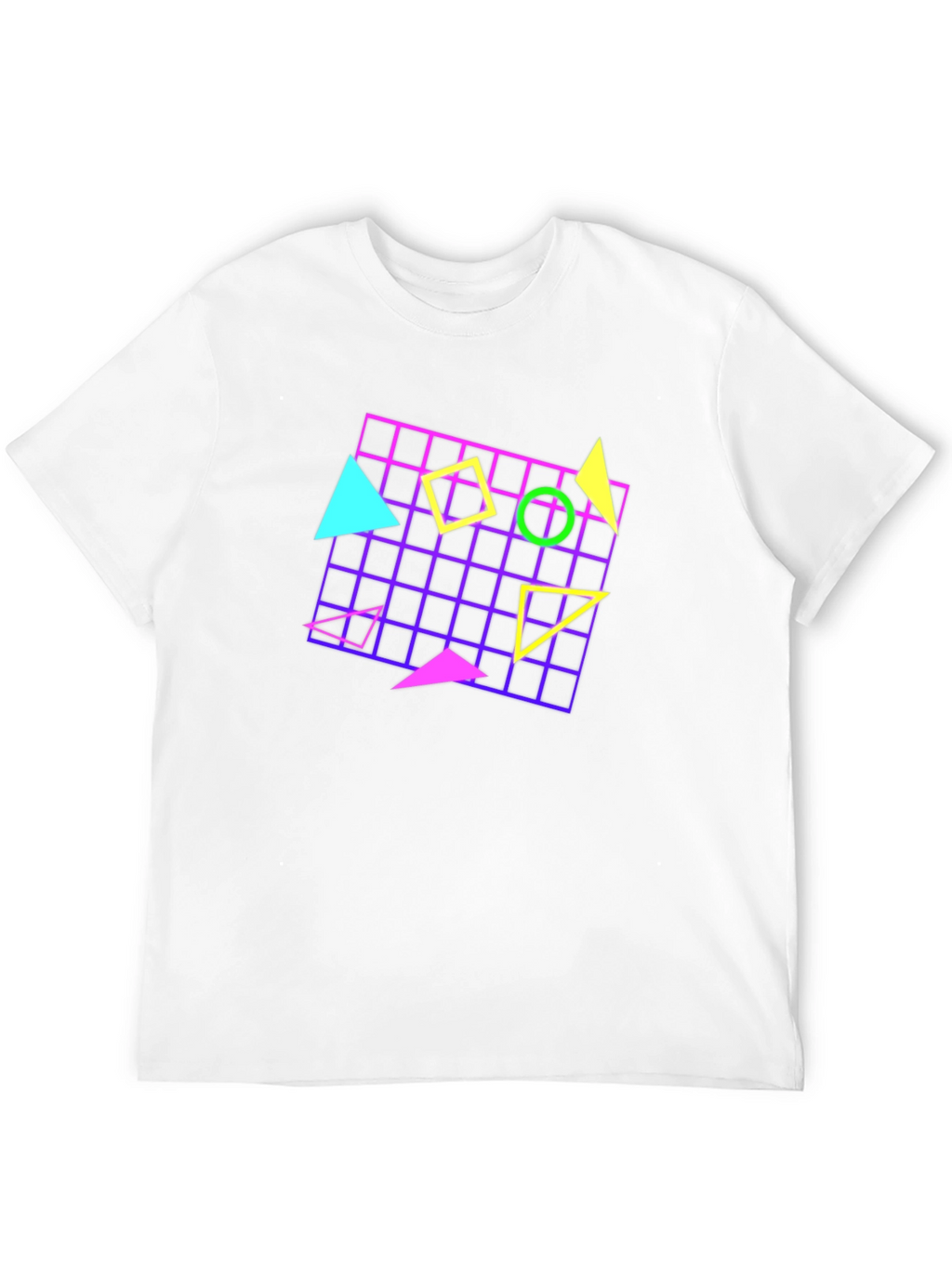 Retro 80s Geometric Pattern T-Shirt