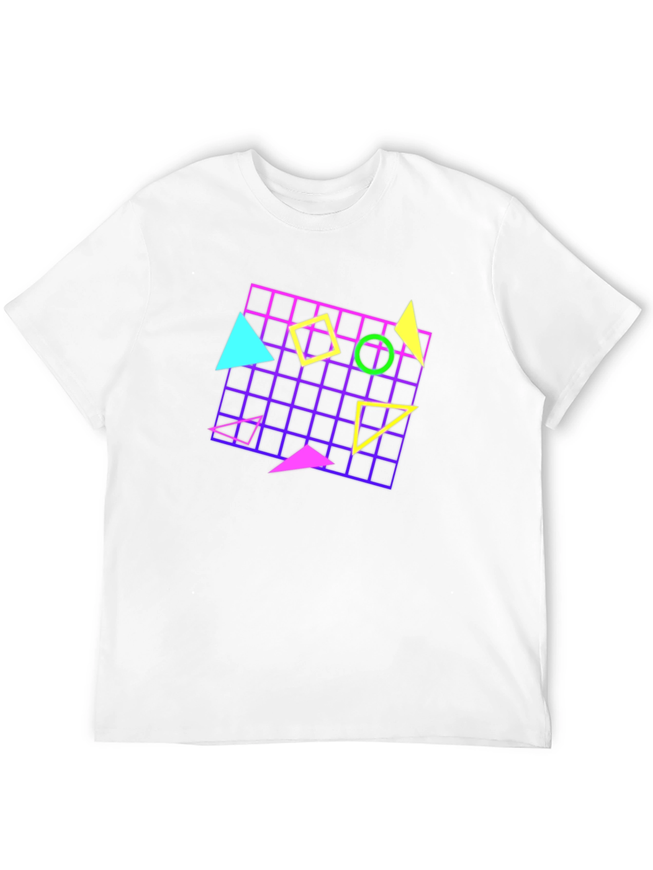 Retro 80s Geometric Pattern T-Shirt