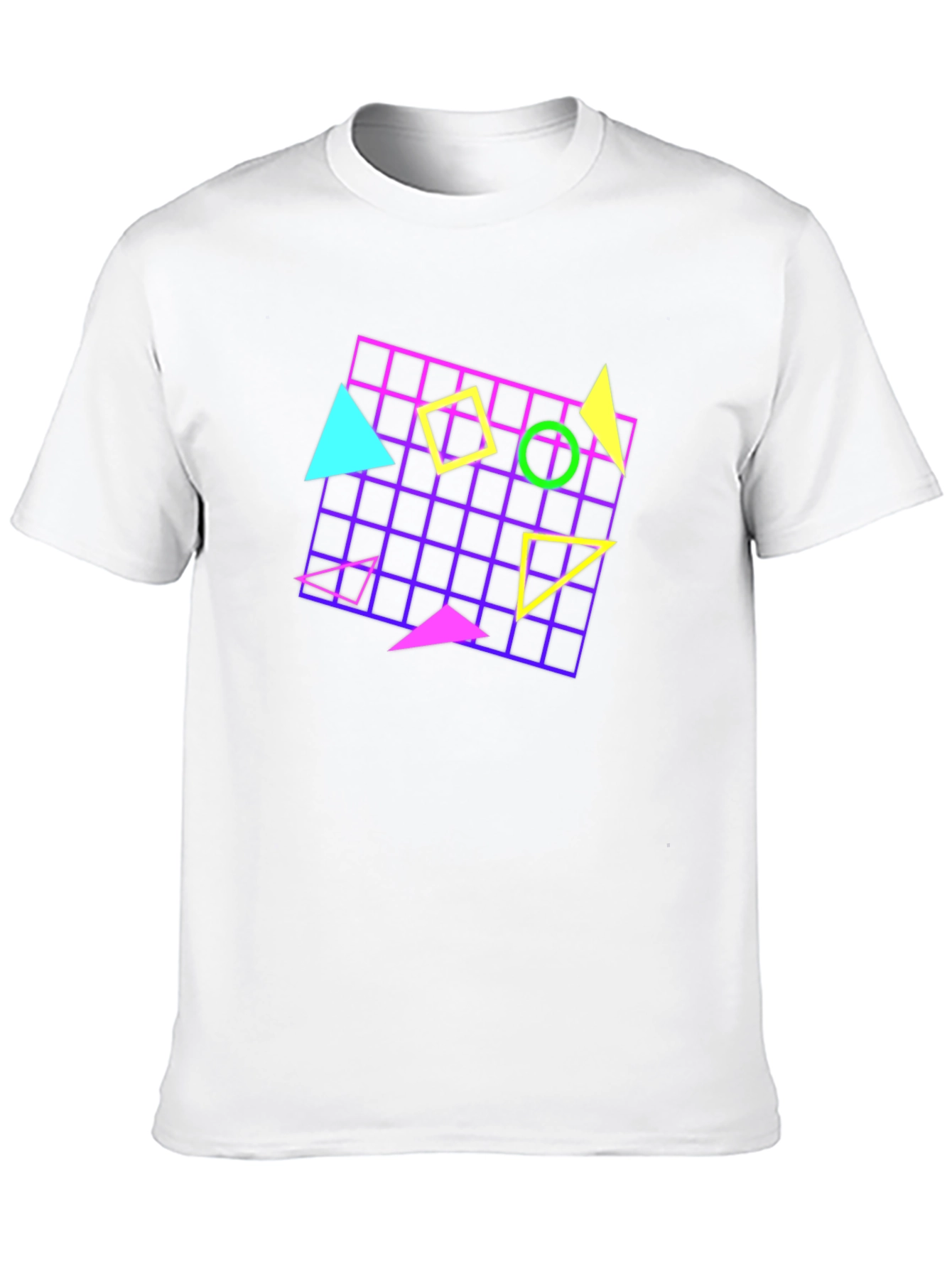 Retro 80s Geometric Pattern T-Shirt