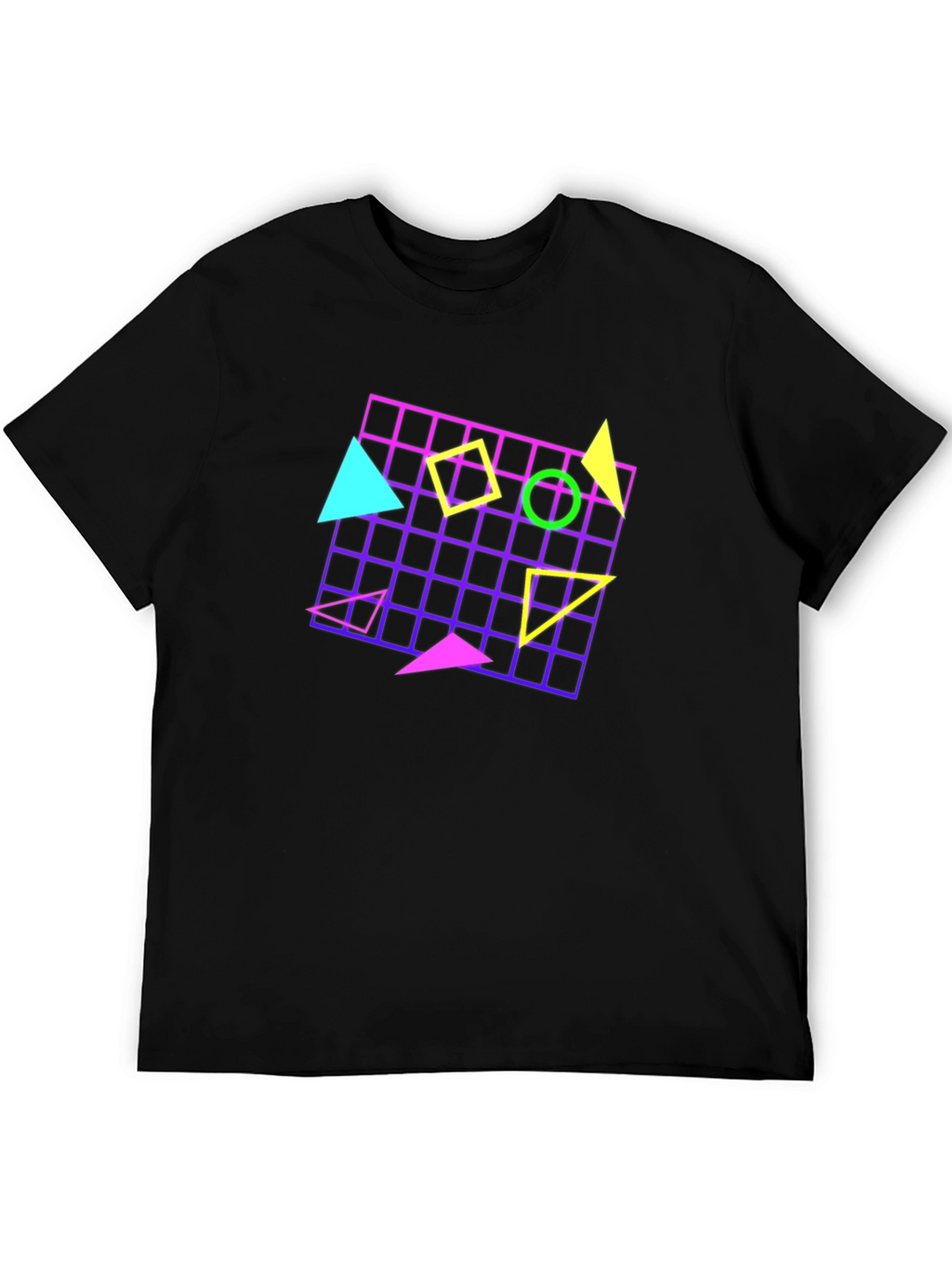 Retro 80s Geometric Pattern T-Shirt