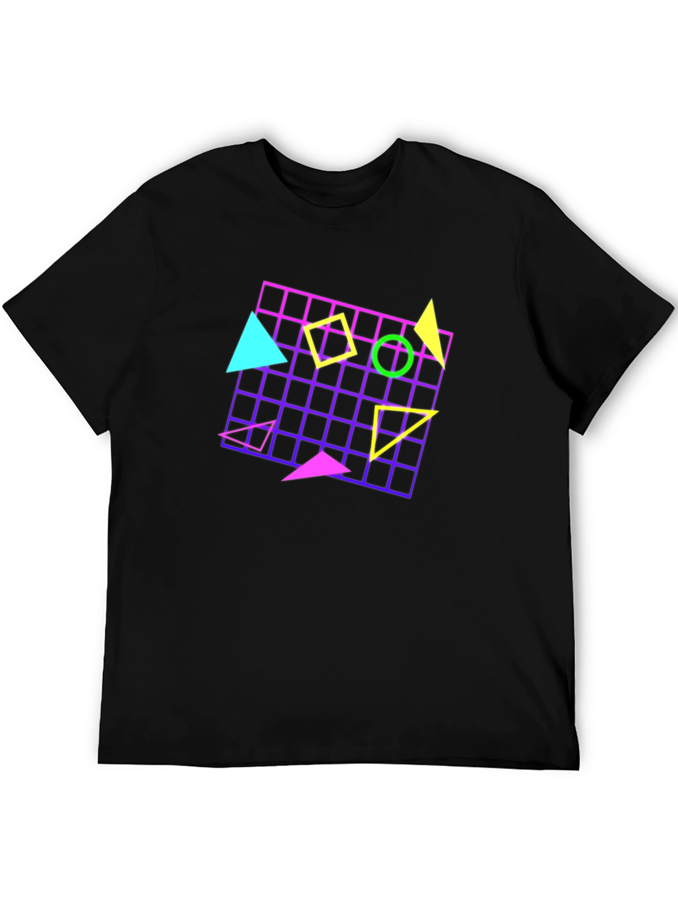Retro 80s Geometric Pattern T-Shirt