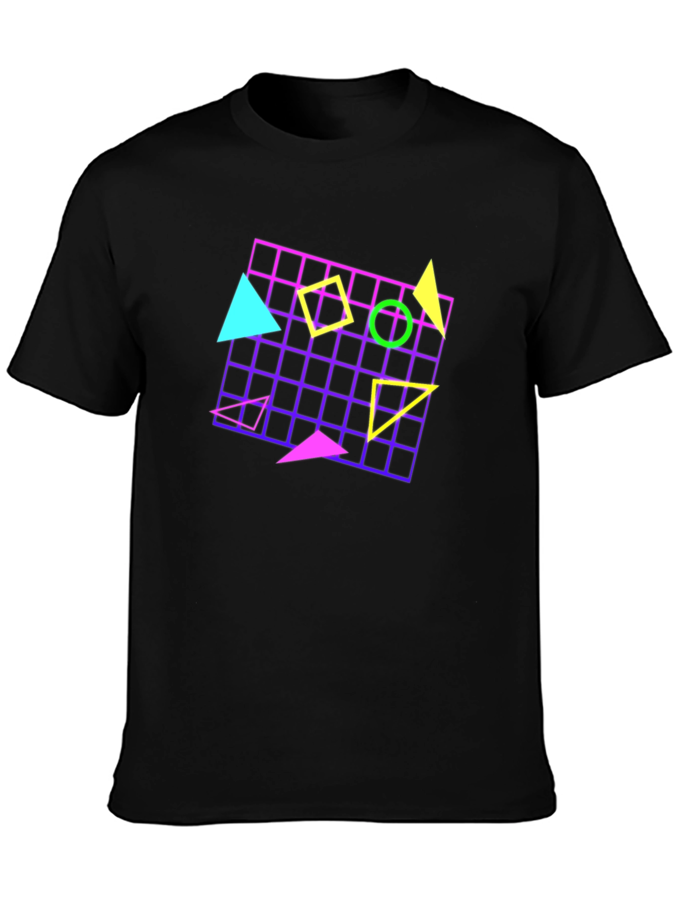 Retro 80s Geometric Pattern T-Shirt