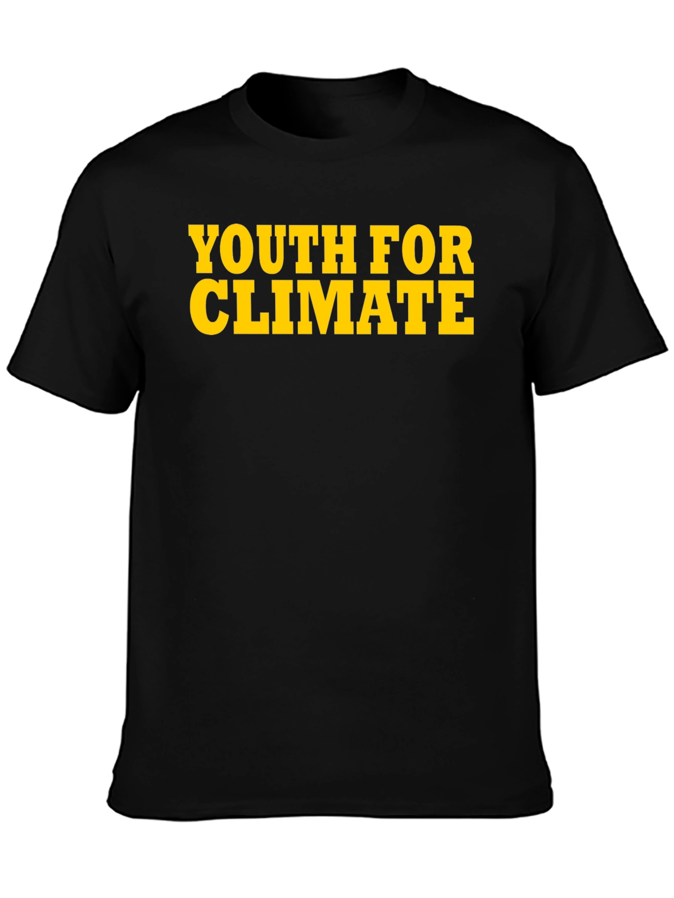 Youth for Climate Black T-Shirt