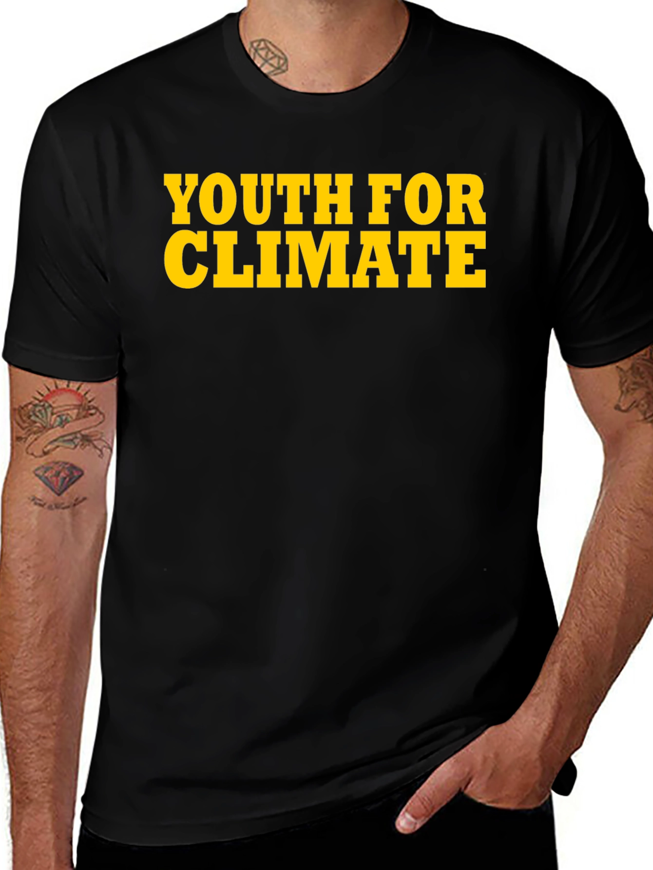 Youth for Climate Black T-Shirt