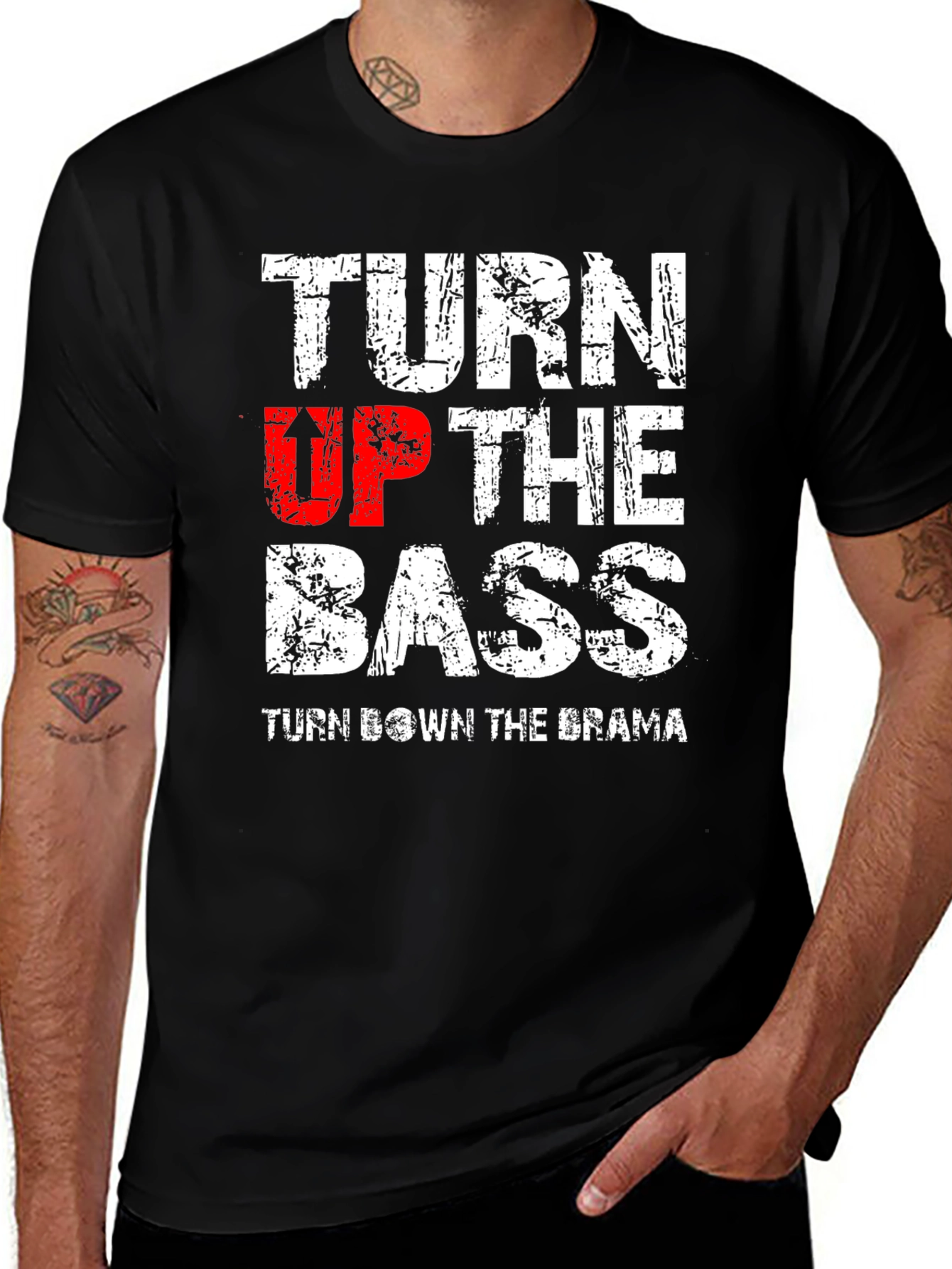 Turn Up The Bass Graphic T-Shirt