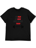 Gym Motivation T-Shirt - No Pain No Gain