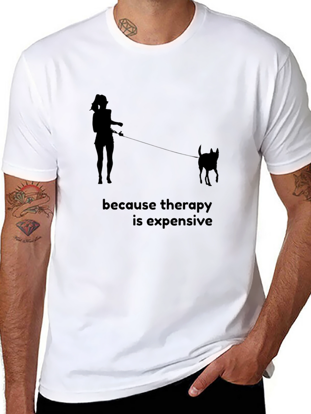 Therapy is Expensive T-Shirt - Dog Lover Tee