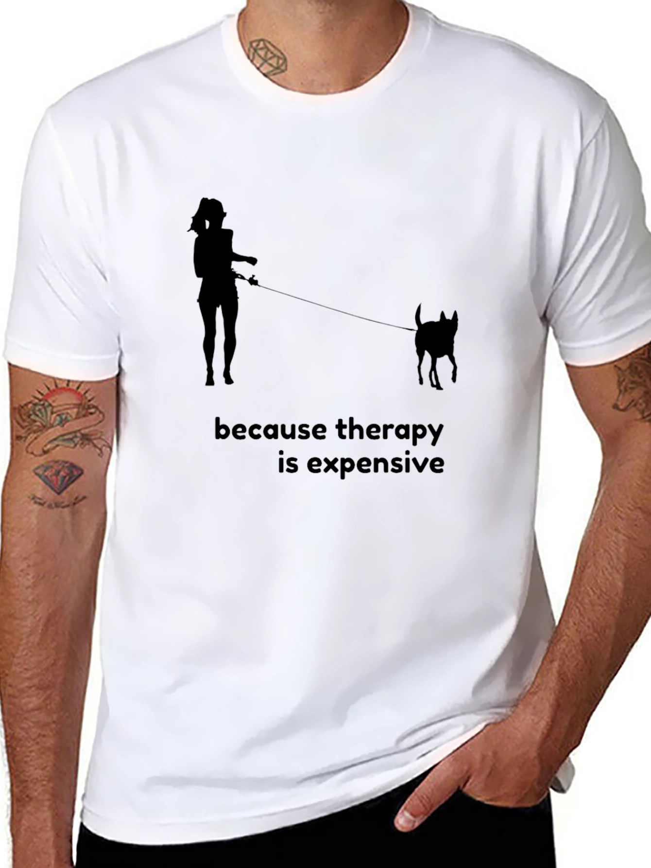 Therapy is Expensive T-Shirt - Dog Lover Tee