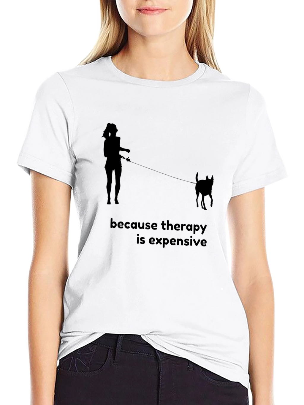 Therapy is Expensive T-Shirt - Dog Lover Tee