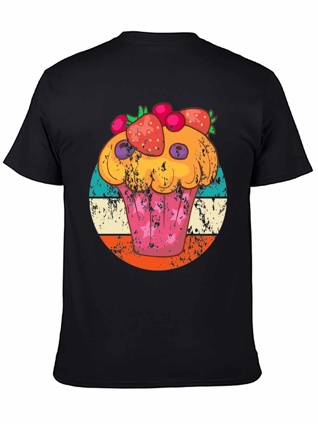 Cupcake Graphic Tee Retro Style