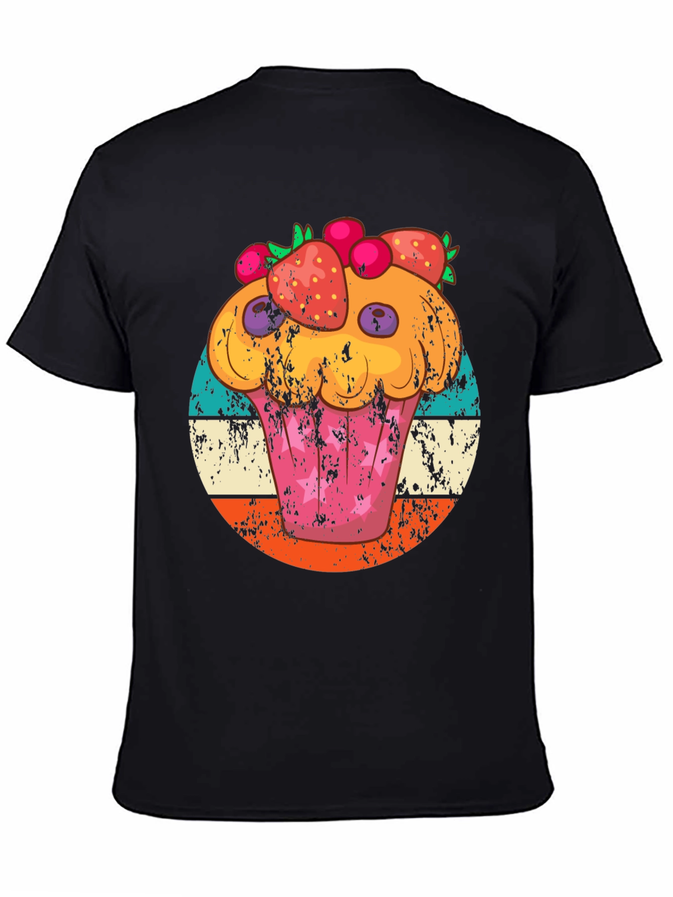 Cupcake Graphic Tee Retro Style