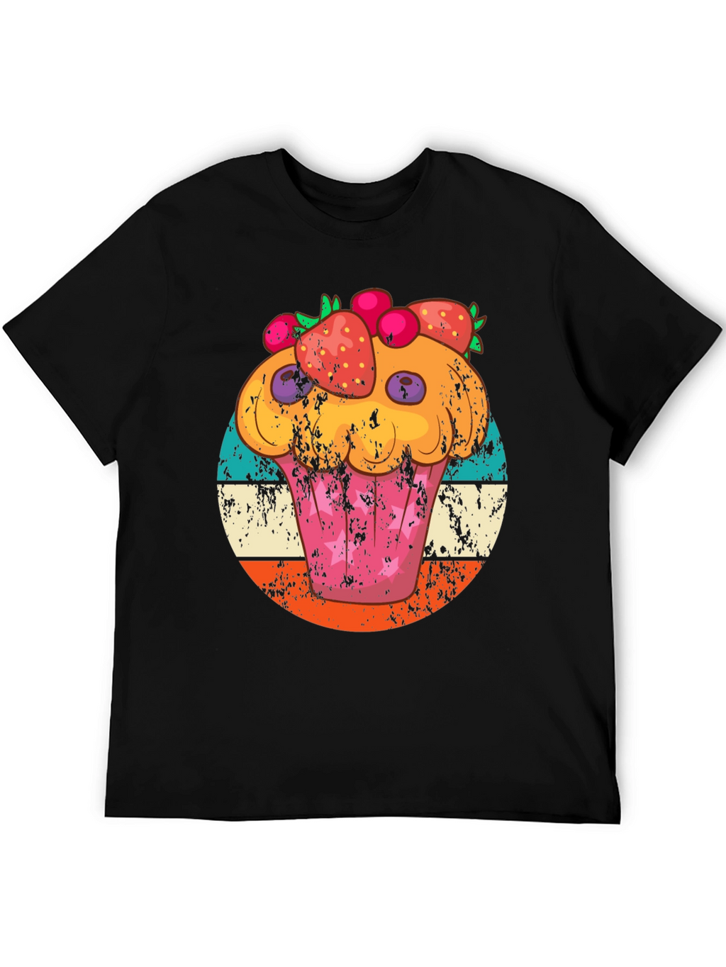 Cupcake Graphic Tee Retro Style