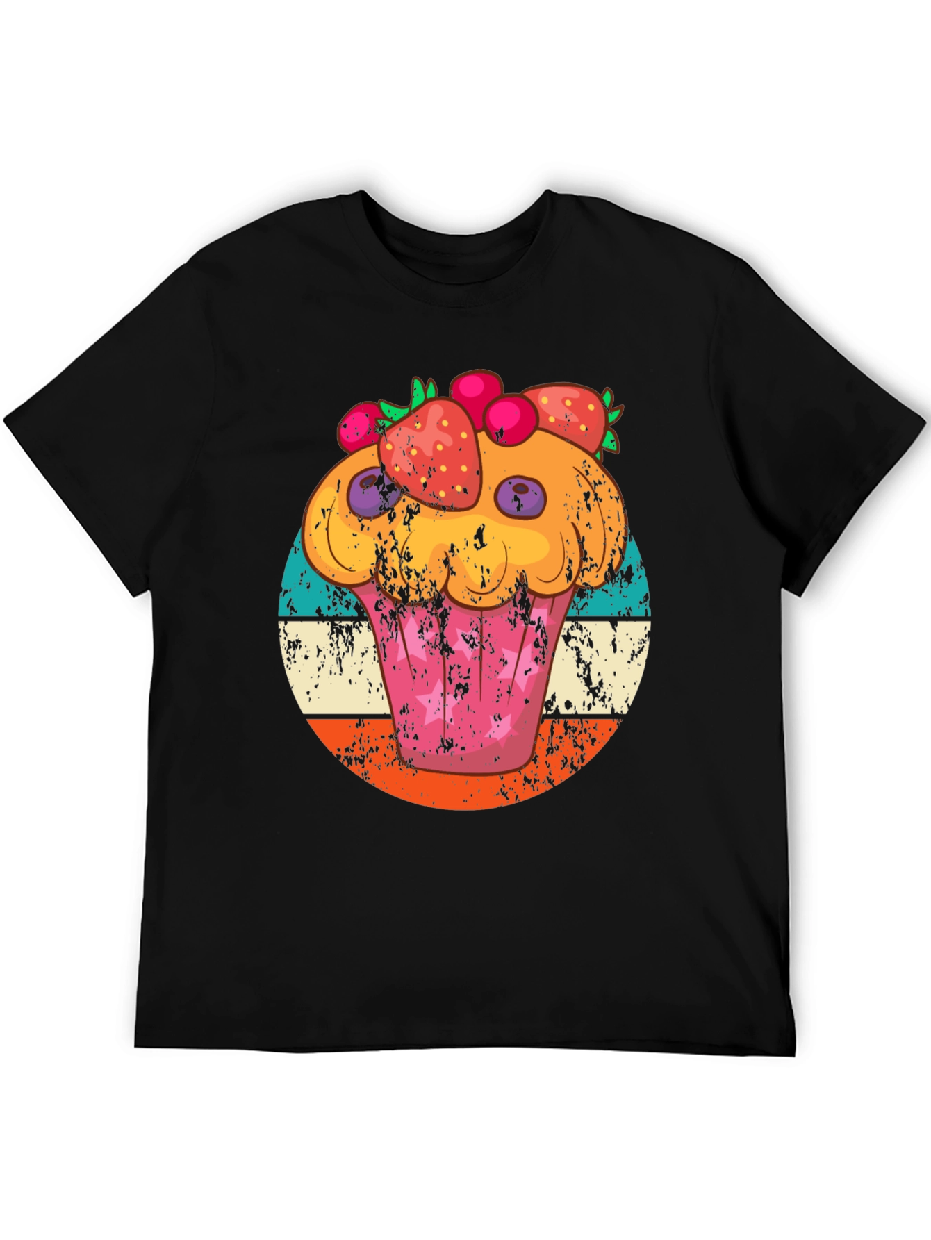Cupcake Graphic Tee Retro Style