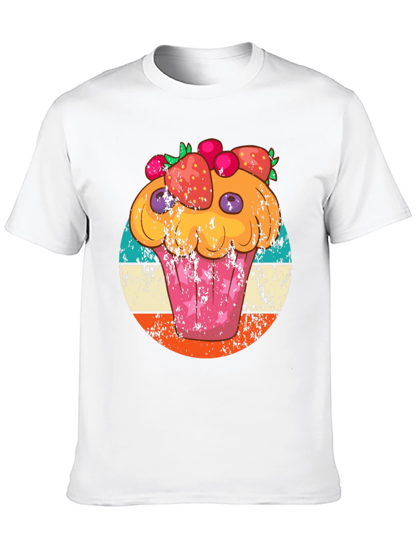 Cupcake Graphic Tee Retro Style