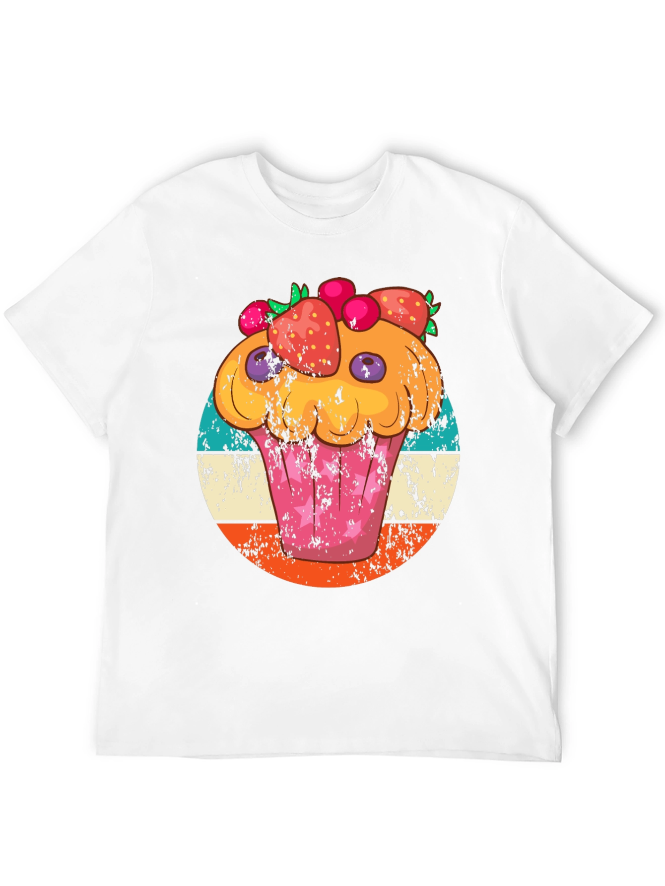 Cupcake Graphic Tee Retro Style