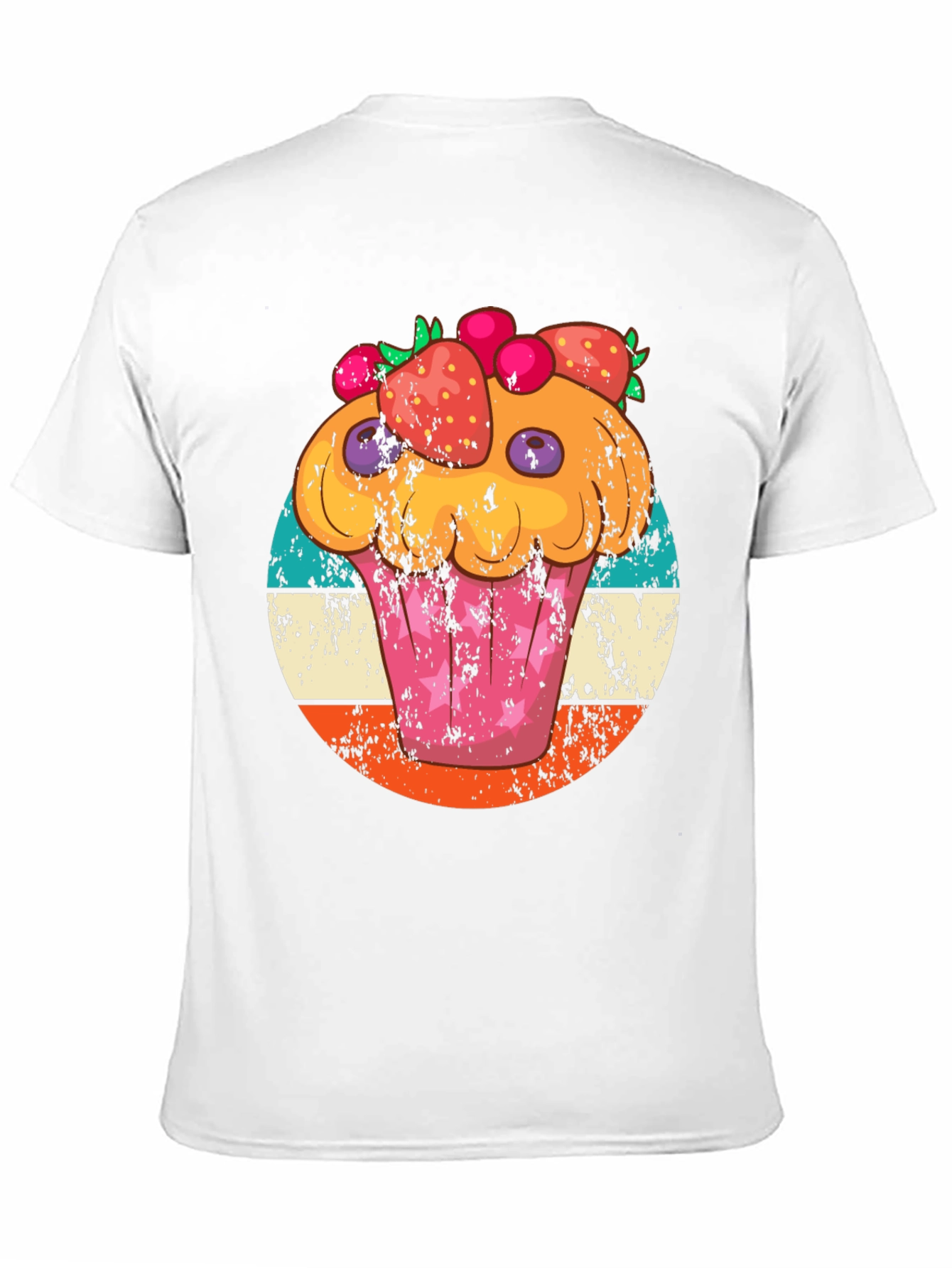 Cupcake Graphic Tee Retro Style