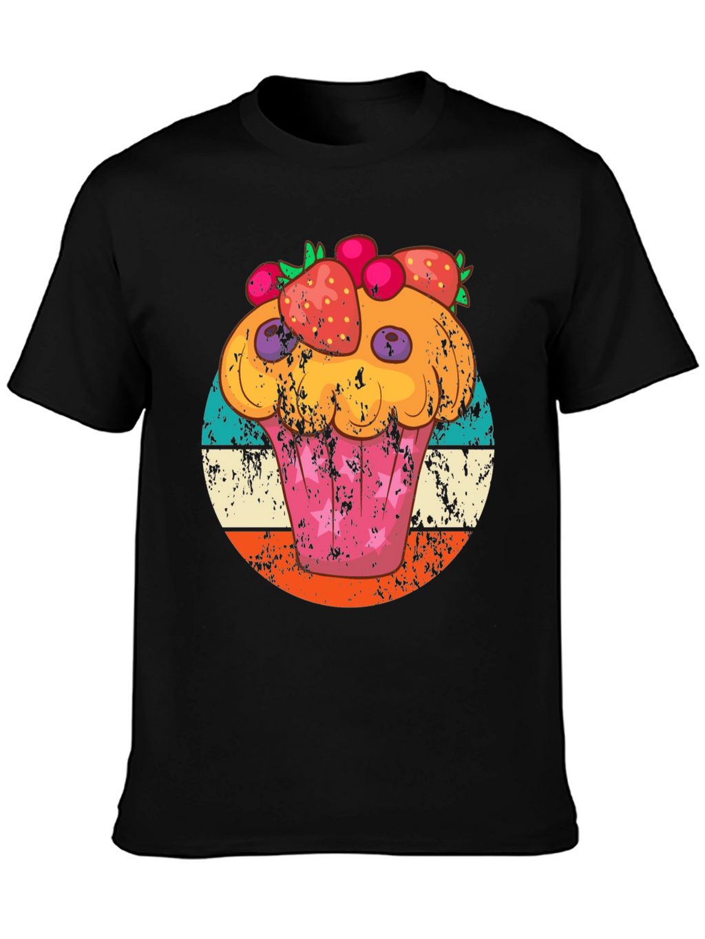 Cupcake Graphic Tee Retro Style