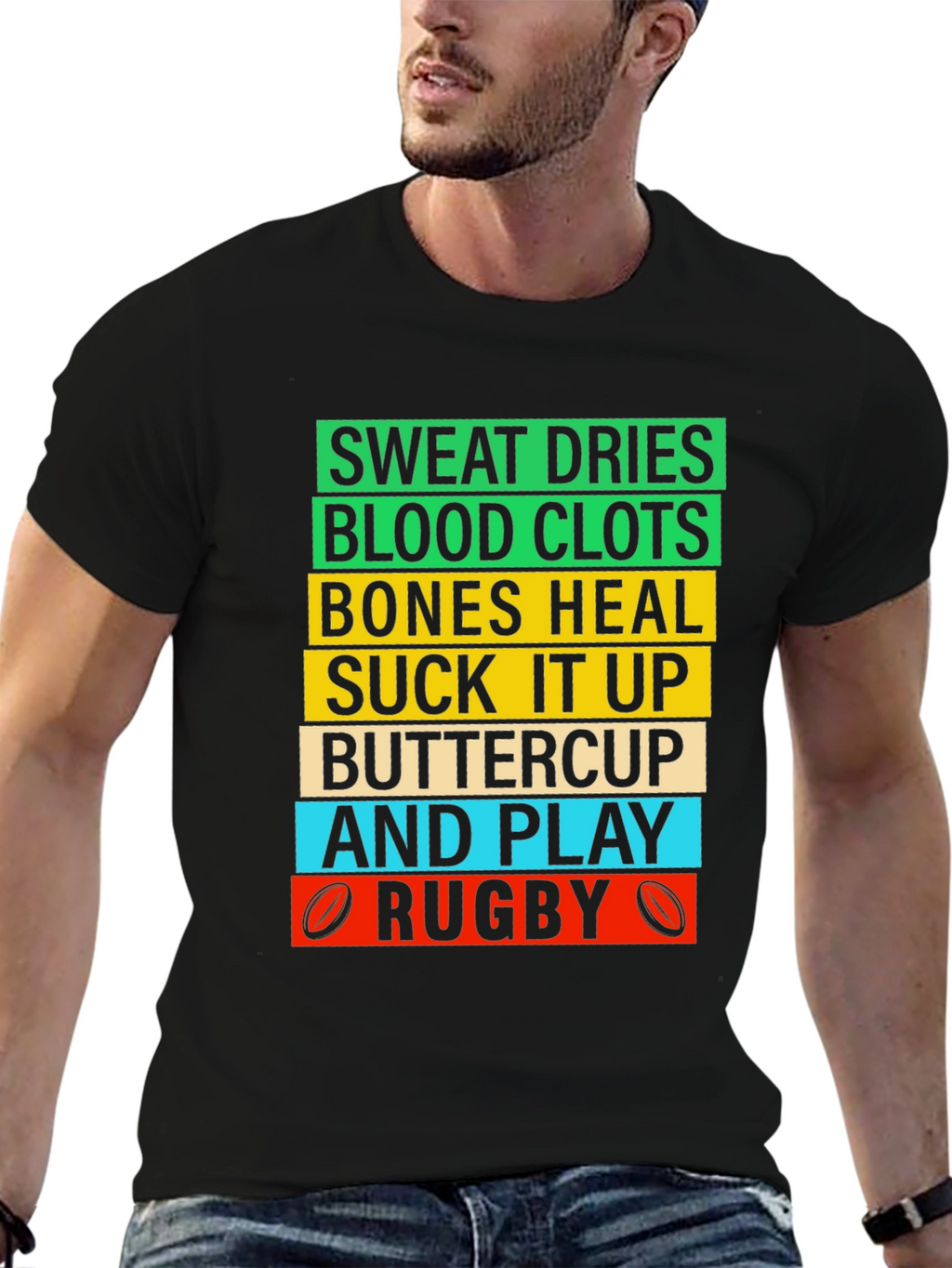 Rugby Sweat Dries Graphic T-Shirt