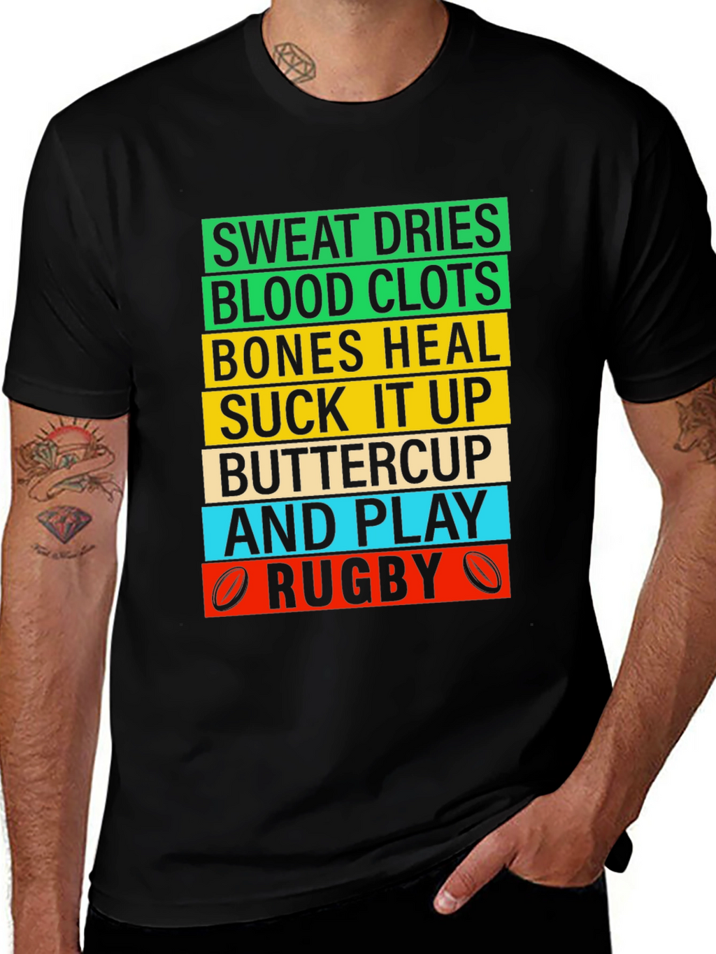 Rugby Sweat Dries Graphic T-Shirt