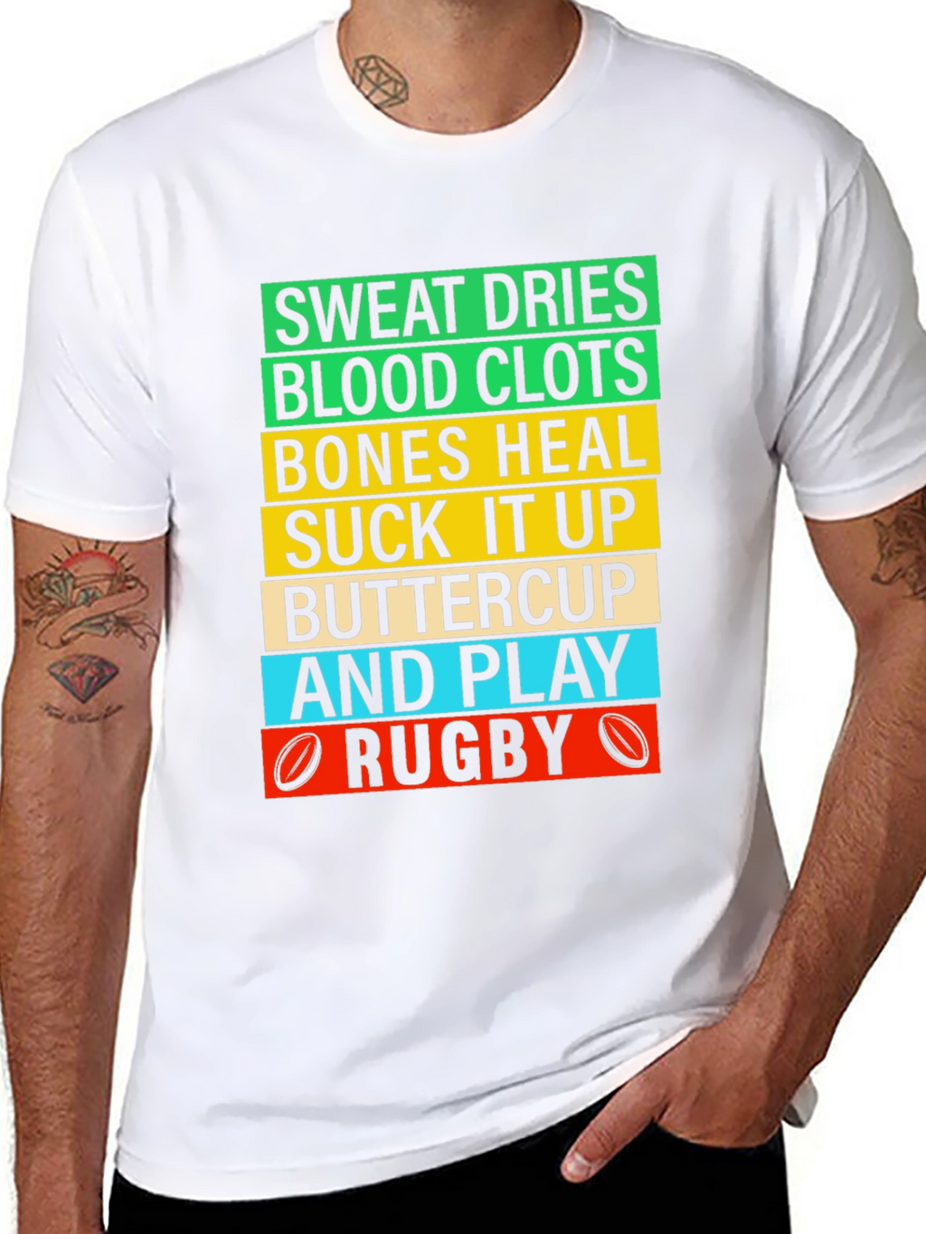 Rugby Sweat Dries Graphic T-Shirt