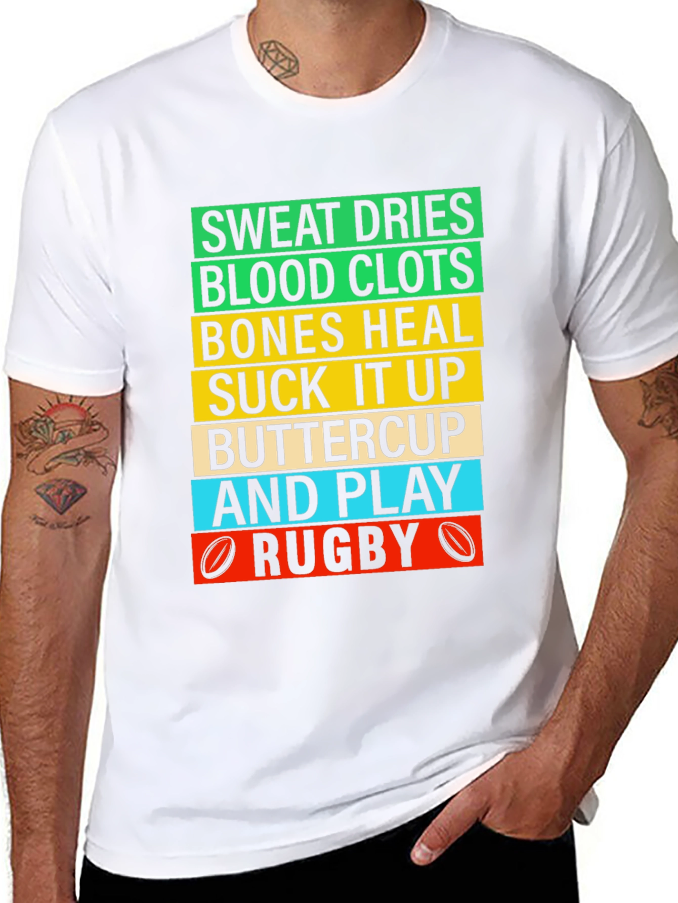 Rugby Sweat Dries Graphic T-Shirt