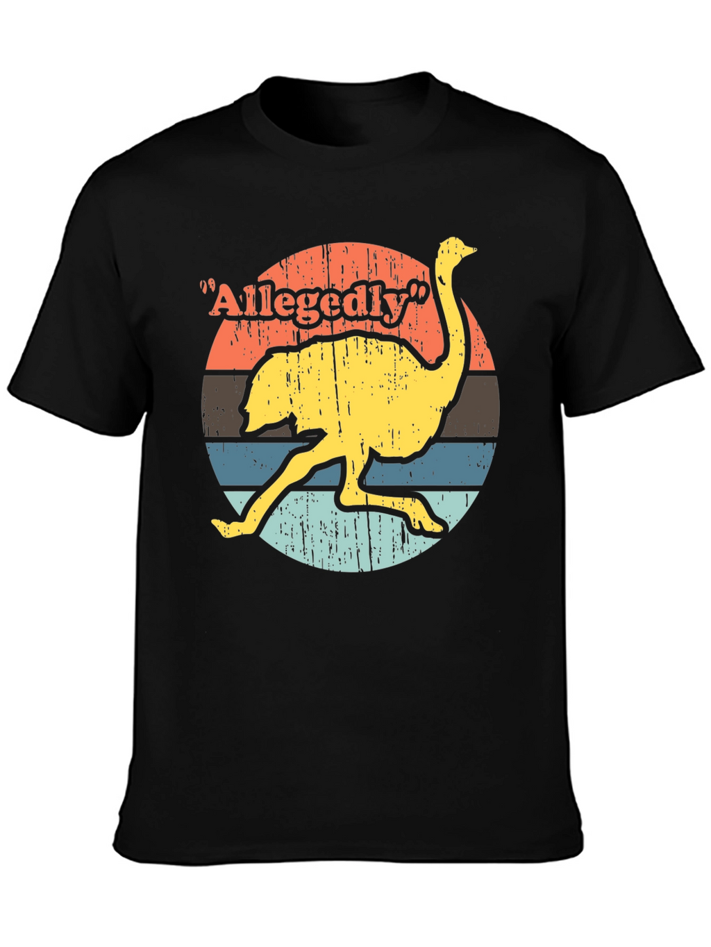 Allegedly Ostrich T-Shirt - Retro Style