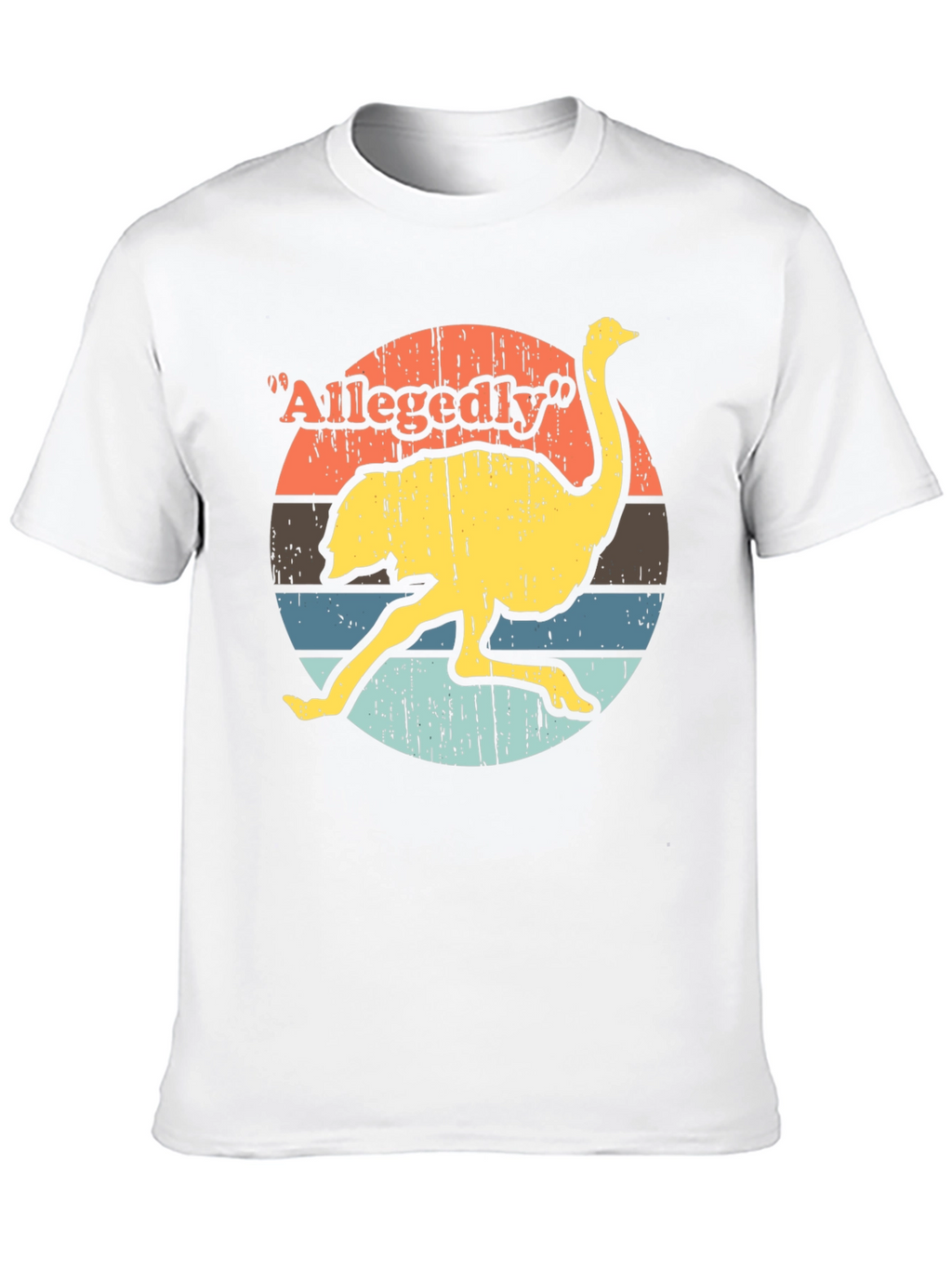 Allegedly Ostrich T-Shirt - Retro Style