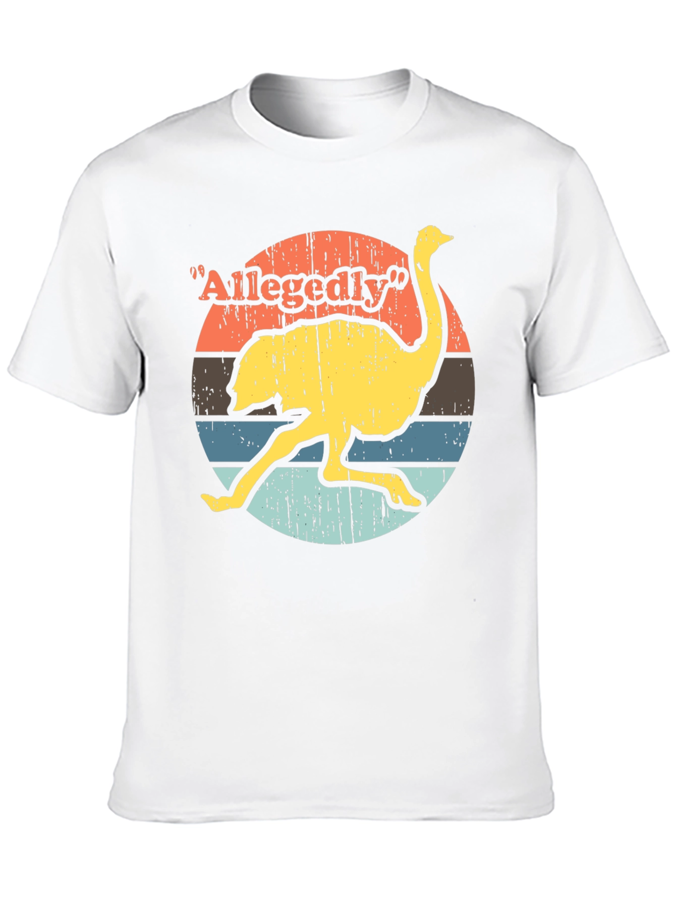 Allegedly Ostrich T-Shirt - Retro Style