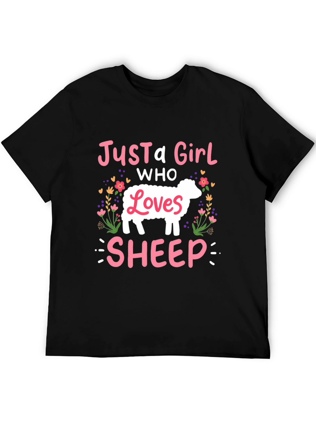 Just A Girl Who Loves Sheep T-Shirt