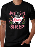 Just A Girl Who Loves Sheep T-Shirt