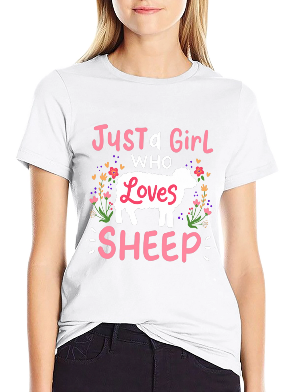 Just A Girl Who Loves Sheep T-Shirt