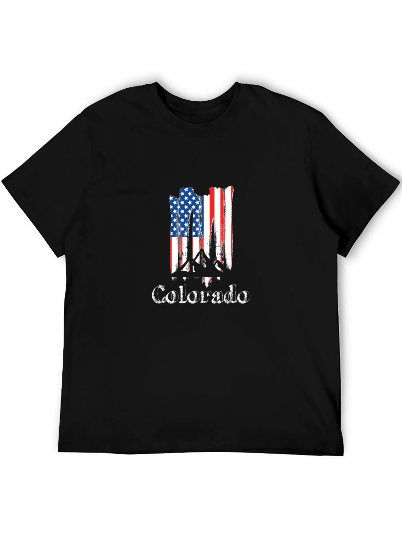 Colorado Flag Mountain Graphic T-Shirt