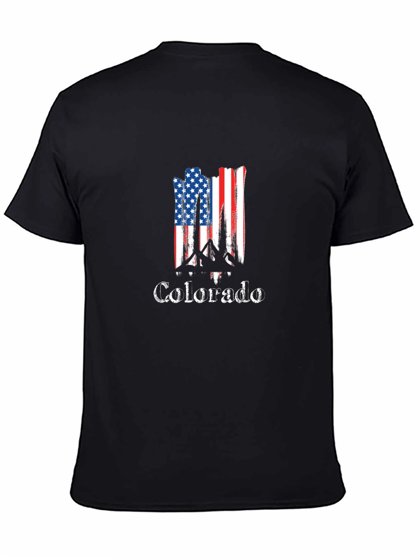 Colorado Flag Mountain Graphic T-Shirt