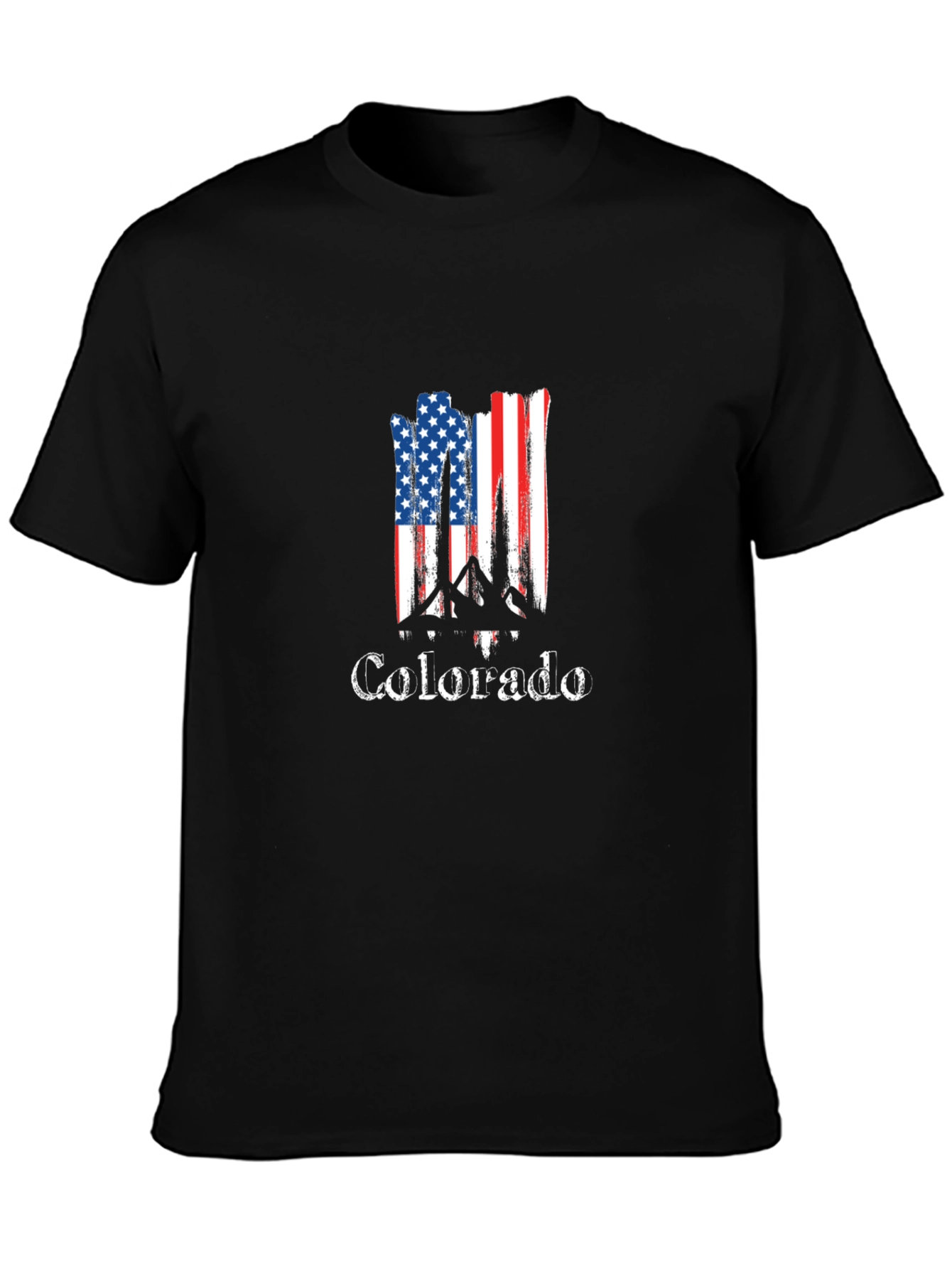 Colorado Flag Mountain Graphic T-Shirt
