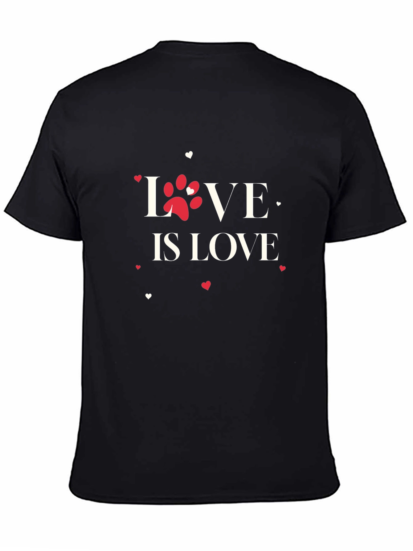 Love is Love Paw Print Graphic Tee