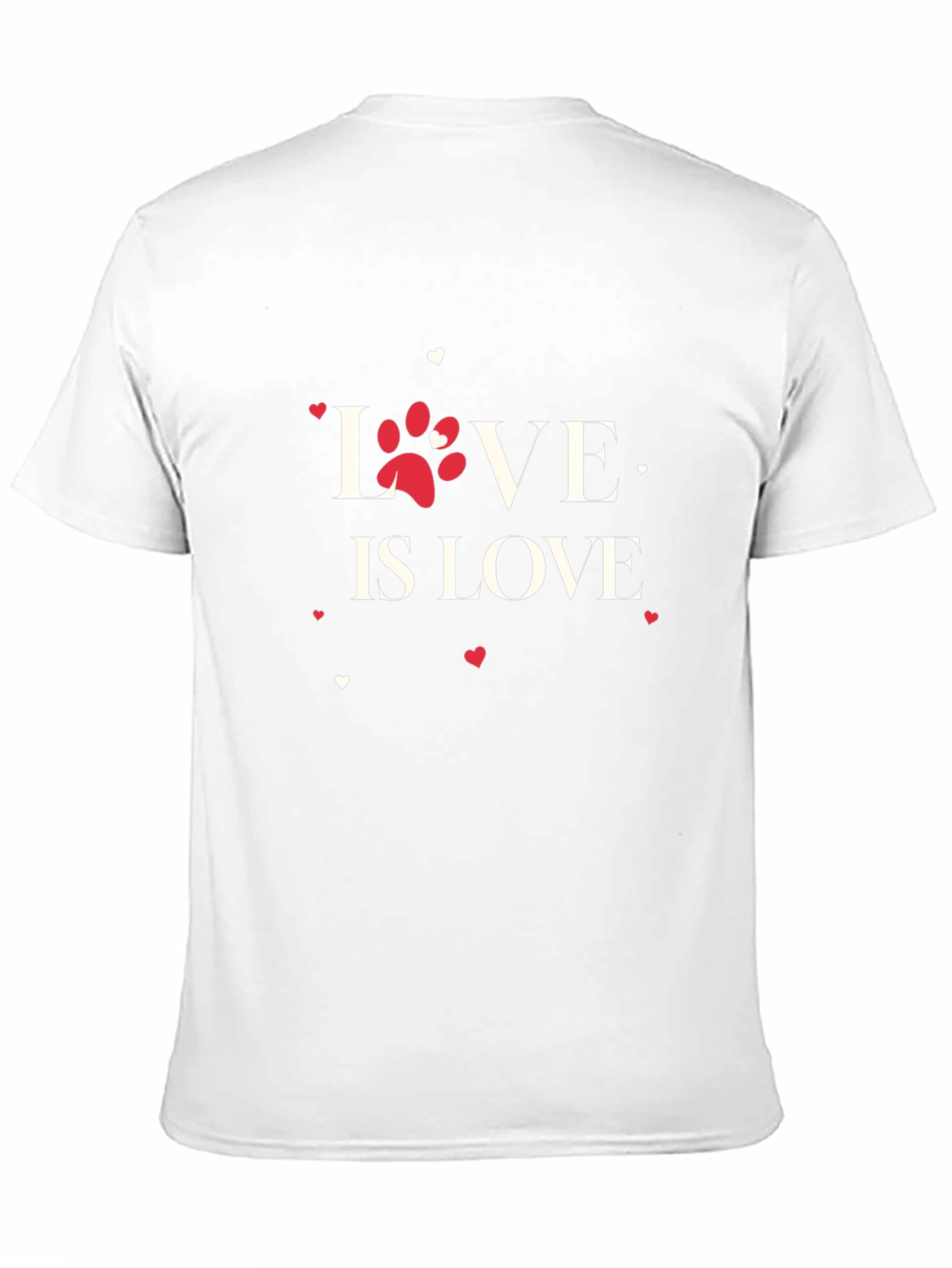 Love is Love Paw Print Graphic Tee