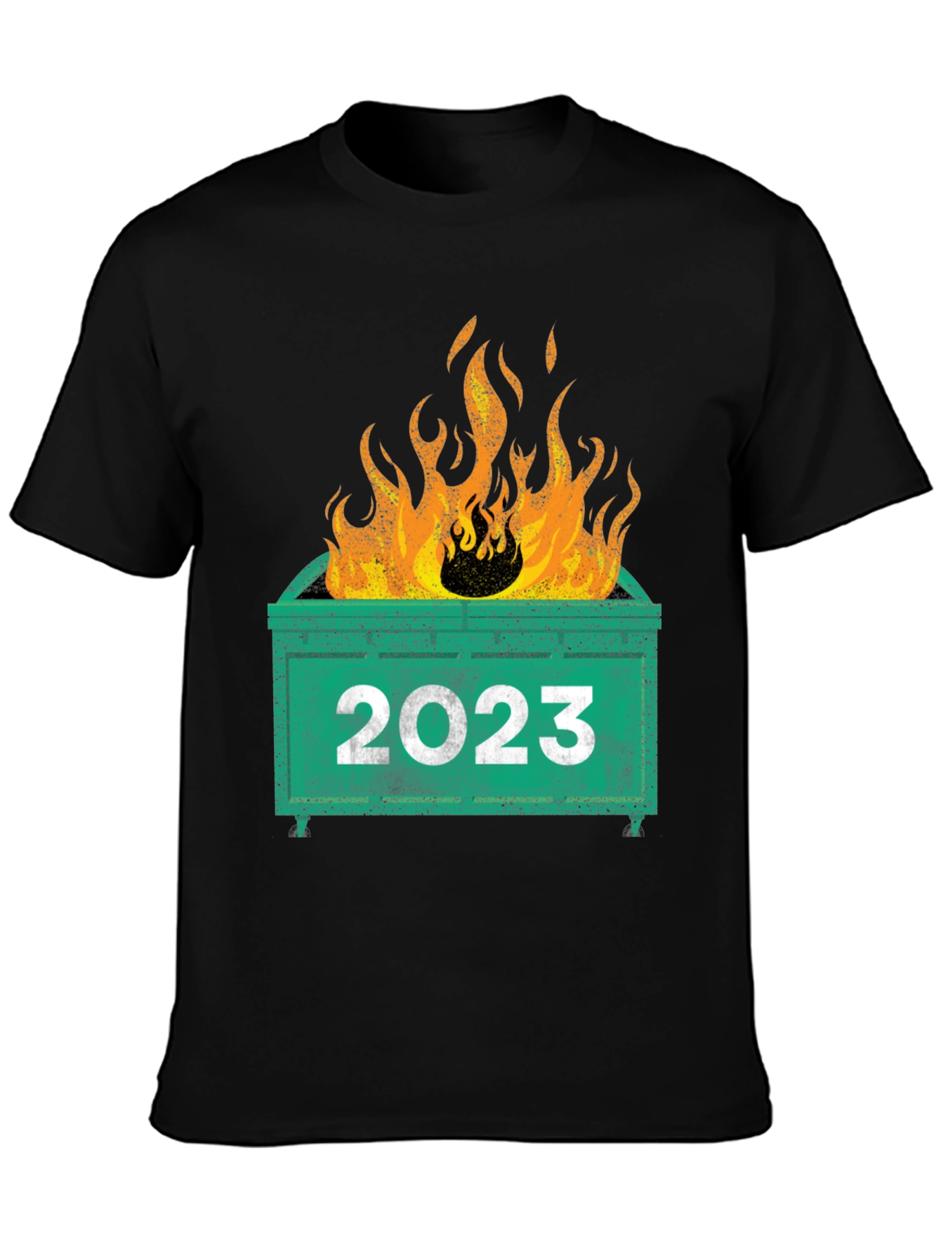 2023 Dumpster Fire T-Shirt - Funny Year Review Tee